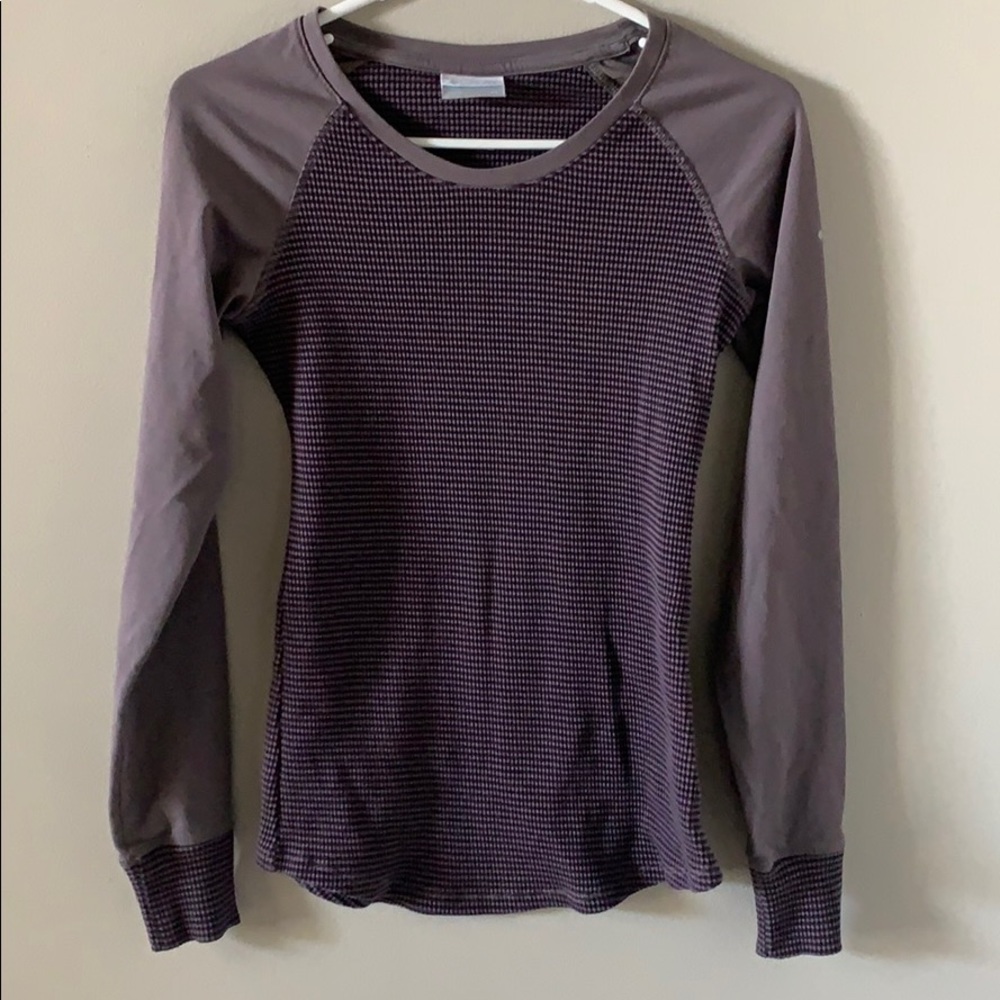 Columbia Raglan Sleeve Thermal Shirt, Sz XS